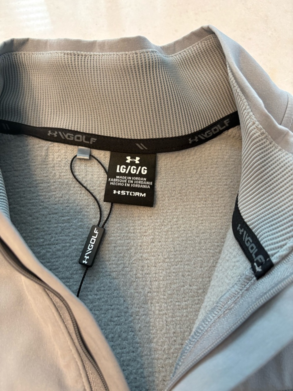 Under Armour Golf Sage Green Half-Zip Pullover - Picture 3 of 4